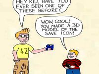 3D Model of a Save Icon by ePoxi