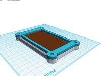 exposure frame for pcb 60mmx100mm top frame version 2 by makibox850