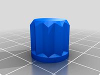 Knob with SCAD source code by benjaminbellamy