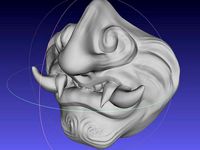 Oni Half Mask by jorgerobles