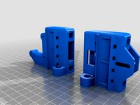 minimal Prusa i3 x ends: zip ties, built-in adjustable tensioner and easy z height adjustor by gcolbourn