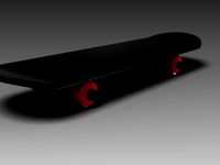 Skateboard (Customizable Board) by 3D_Printable