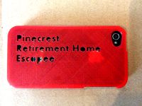 Pinecrest Retirement Home Escapee iPhone 4 4S case by Cqdude