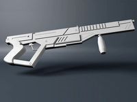 Futuristic Gun by uhhsharki