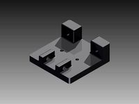 Makerbot Replicator upgraded filament drive tube mount by Marek123