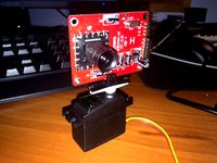 Servo Mount for Radio Shack Camera Board (SKU 2760248) by clonardo