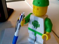 Android fanboy hat for Blank Minifig by lingen