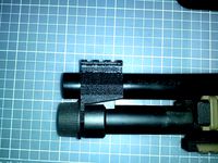 Picatinny rail front sight base for Tokyo Marui M870 Breacher airsoft shotgun by Uncle___Ben