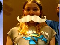 Moustache Mirror and Moustache Stand by Zot