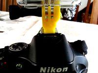 Gopro mount for Nikon DSLR flash support by 3D_CC_design
