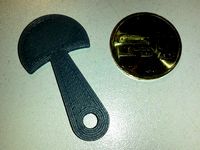 Parametric removable shopping trolley key by lucibrandus