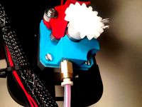 Rostock Max V2 TPE / Ninjaflex Custom Extruder for soft filaments by Singh336