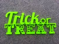 Trick or Treat Sign by Porda