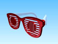 Shutter sunglasses (circle) by Umake