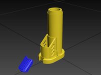 Nerf Star Lord Quad Blaster Bottom Barrel Replacement / Extension by FusedCreations