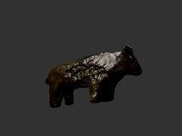 Ancestral Puebloan Clay Animal Figure by hwlong