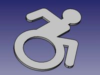 Handicap symbol new stile by Brockas