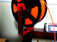Makerfarm Prusa i3v Spool Holder Extension by BigBadBison