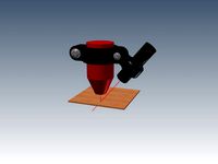 Red Dot Laser Pointer for 40Watt laser cutter. by Preso