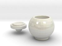 round jar with lid by lokilaufeysen