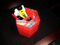 Hexagonal multilevel organizer by i3Dsd