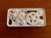 (thinner) iPhone 5 gear case with Geneva mechanism by OleEichhorn