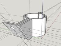 Rear Bike Reflector Mount for Seatpole by Lothar