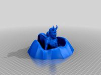 Demon Emerging from a volcano by cerberus333