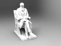 Charles Darwin Statue by TheNewHobbyist