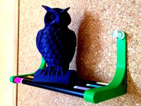 Pencil shelf using round pencils by Alzibiff
