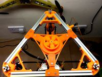 Kossel Mini spool holder featuring Emmett's gear bearing. by ChrisParish