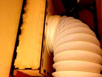 Exhaust hose adapter for Laser Cutter SH-K40 IV by bullar