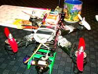 1 axis FPV Gimbal for 250 frame and Horizon HD 1080 camera. Dampener 7 inch by sscherrer