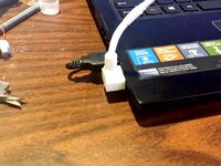 90 Degree USB connector (in the UP orientation) by Gorach