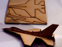 Lasercut mini F16 by Yngel