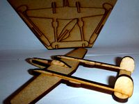 Lasercut P38 Lightning by Yngel