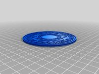 Magic circle coasters of Lyrical Nanoha by amatisig