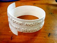 Spiral Poem Bracelet Mark 2 by mrbenbritton