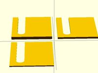 Spacers for iamburny's Y-axis belt clamp by dc42