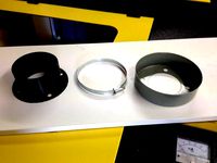 Lasercutter Fume Control printed adapter flange by JBFromOZ