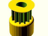 QU-BD Two-Up Replacement Part QQ 12-HTD3-05 Aluminum Pulley by QB89Dragon