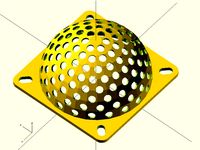 Spherical fan grille for 60mm fan by IvanFjodorovich