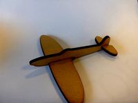 Lasercut mini Spitfire by Yngel