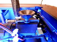 Replicator 2 Filament Feed Funnel by AlderonTemp