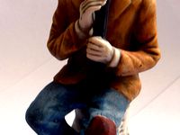 Digitizer - Man Sitting On Tree Stump - New Scan by RossEwart