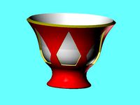 trim vase long by shire