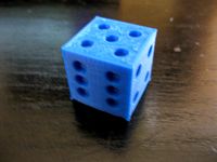 6 sided Dice 1in cubed by Tris4200
