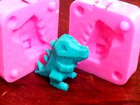 Low Poly Totodile Mold by rocketboy