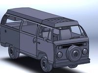 VW Camper Bus by SpaceInvader7