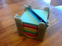 Post It Note Holder  9x9x10cm by MercutiosDesign
